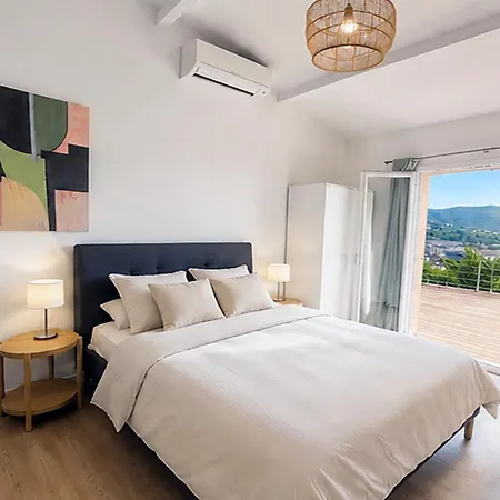 Bellevue, Magnifique Vue Mer! Piscine Chauffee, A10 Mns De La Et Du Centre! كافالير سور مير